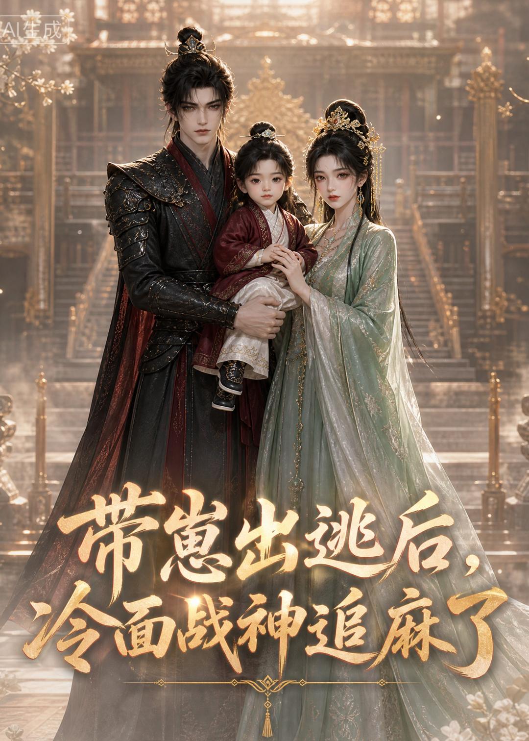 带崽出逃后,冷面战神追麻了